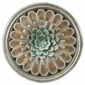 Kd Vestidor 32.87 x 32.87 x 2.76 in. Multi Color Iron Flower Round Wall Decor KD3278884